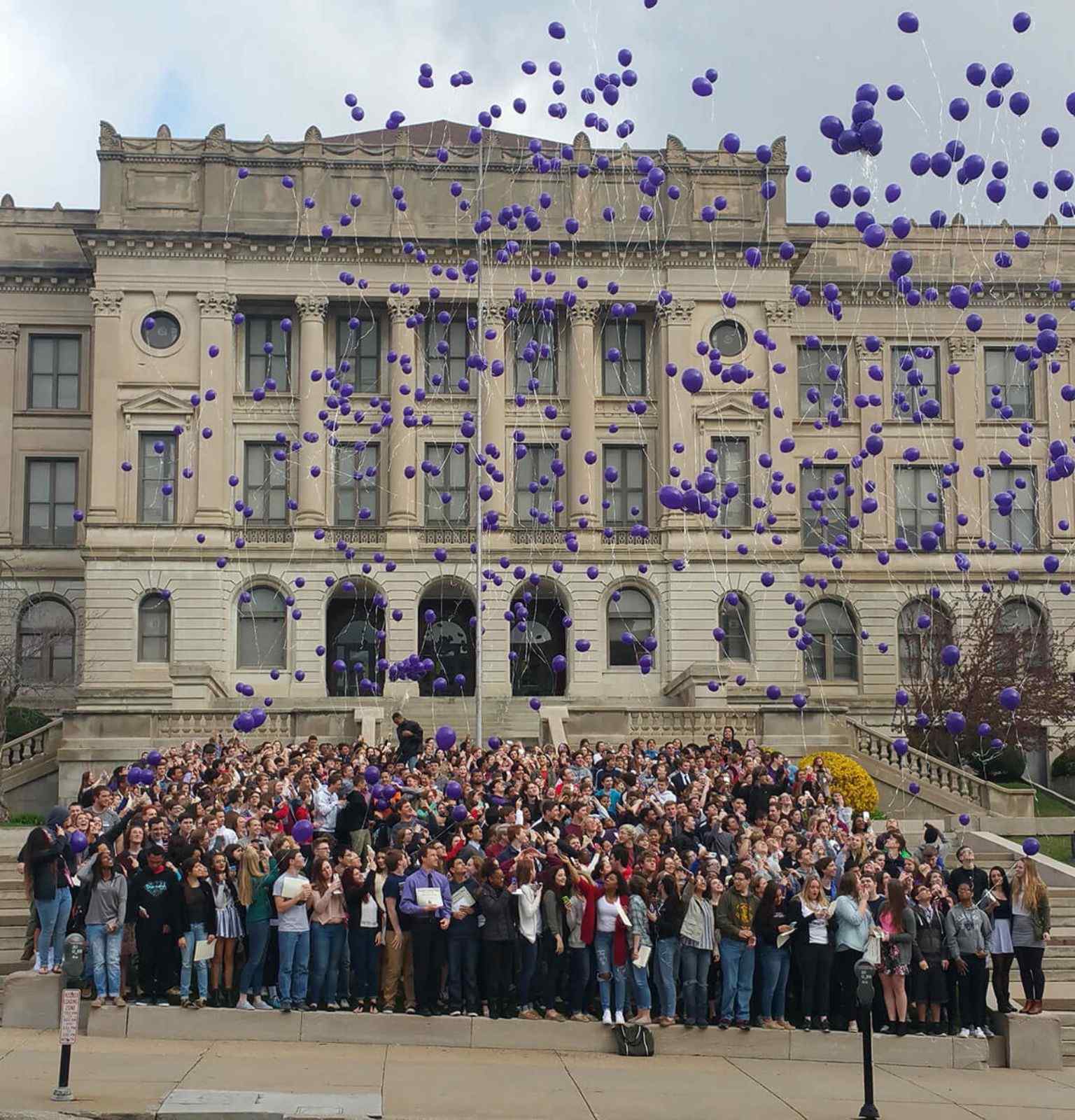 Central High School balloon release